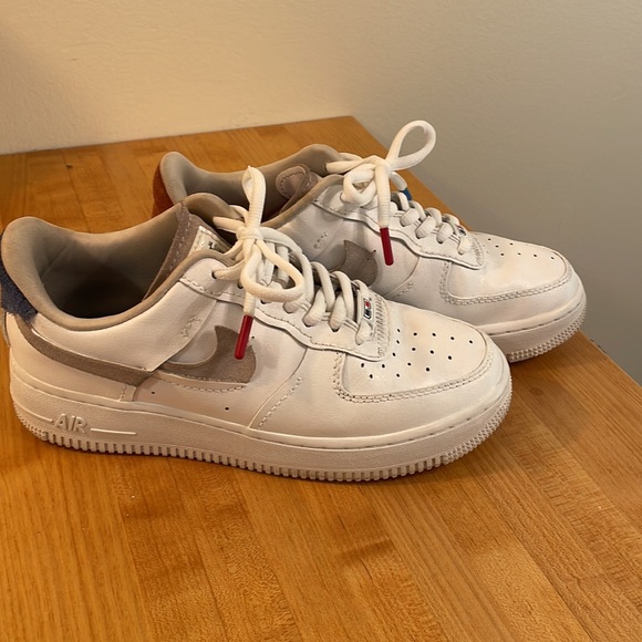Nike Women Air Force 1 AF1 Jester 3D white mashup - Picture 3 of 11
